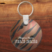 Porte-clés Bowling Ball Tiger Orange (Recto)