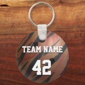 Porte-clés Bowling Ball Tiger Orange (Recto)