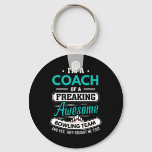 Porte-clés Bowling Coach Bowling Team Coach Cadeau