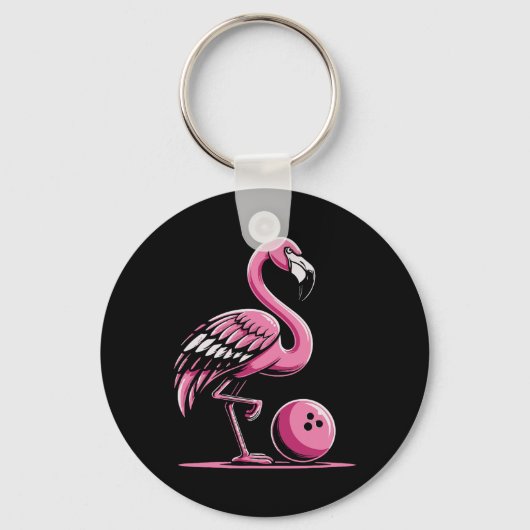 Porte-clés Bowling du Flamant rose (Recto)