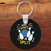 Porte-clés Bowling Gift Drôle Qui Donne Un Fractionnement (Recto)