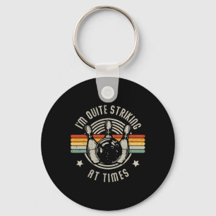 Porte-clés Bowling Je suis assez frappant Funny Vintage Bowle