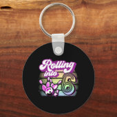 Porte-clés Bowling Party Rolling En 6 Bowling Anniversaire (Recto)