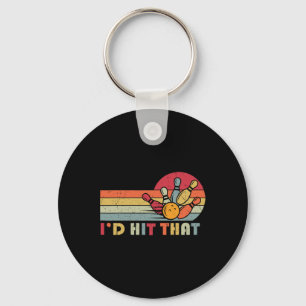 Porte-clés Bowling T Shirt Je frappais cette drôle de équipe