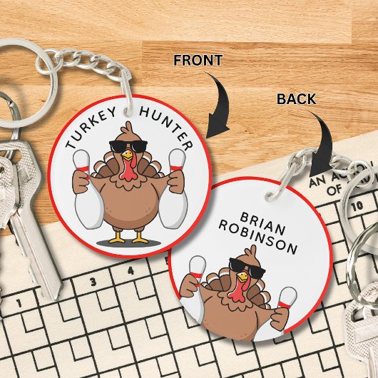 Porte-clés Bowling Turkey Hunter Keychain