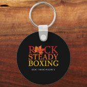 Porte-clés Boxe à rocher à l'automne feuille (Recto)