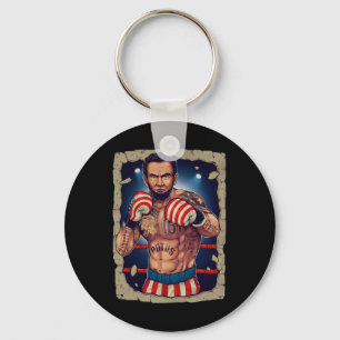 Porte-clés Boxe Abe Lincoln 4 juillet Chemise Abe Lincoln J