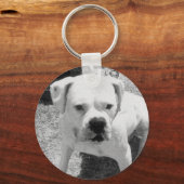 Porte-clés Boxe blanche (Recto)