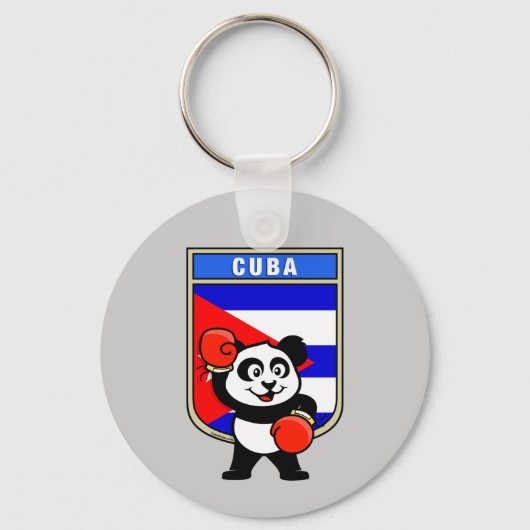 Porte-clés Boxe Cuba Panda (Recto)