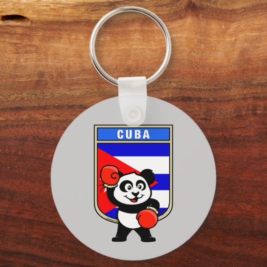 Porte-clés Boxe Cuba Panda (Recto)