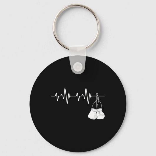 Porte-clés Boxe Heartbeat - Boxer Lover Boxer Boxer F (Recto)