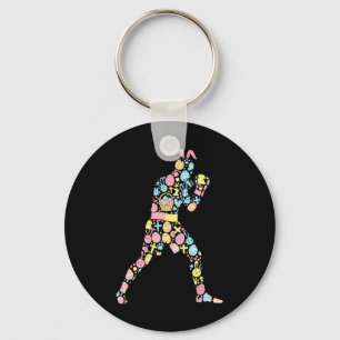 Porte-clés Boxe Lapin Oeuf de Pâques Fête de Pâques Femmes Ho