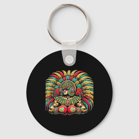 Porte-clés Boxe mexicaine Aztec Warrior Design (Recto)