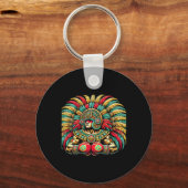 Porte-clés Boxe mexicaine Aztec Warrior Design (Recto)