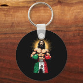 Porte-clés Boxe mexicaine - shorts de boxe Jésus Christ Mex (Recto)