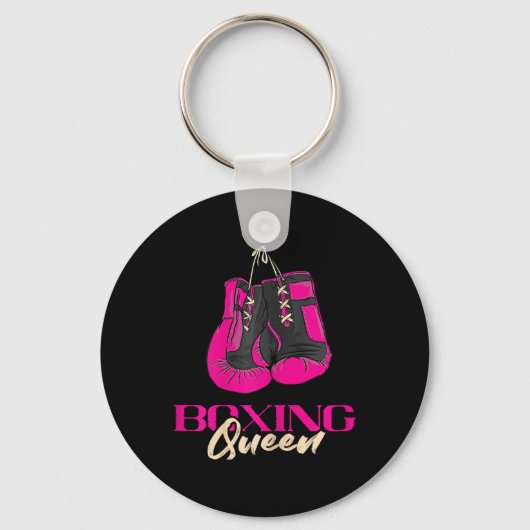 Porte-clés Boxe Queen Kickboxer Kickboxer Gants de boxe Bo (Recto)