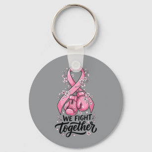 Porte-clés Boxe Ruban Rose Contre le Cancer du Sein Ensemble