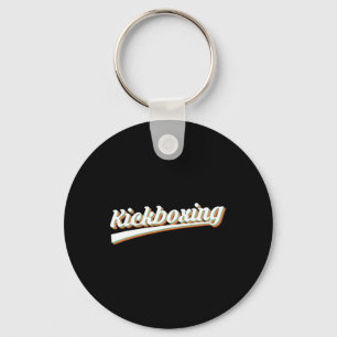Porte-clés Boxe thaï vintage rétro Kickboxeur
