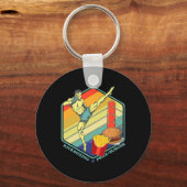 Porte-clés Boxe thaïlandaise de kickboxing Frites Burger Fast (Recto)