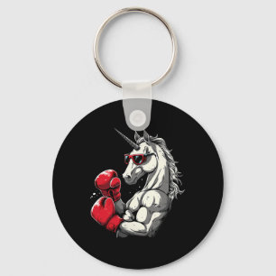 Porte-clés Boxe Unicorne Avec Gants De Boxe Kickboxing Cute