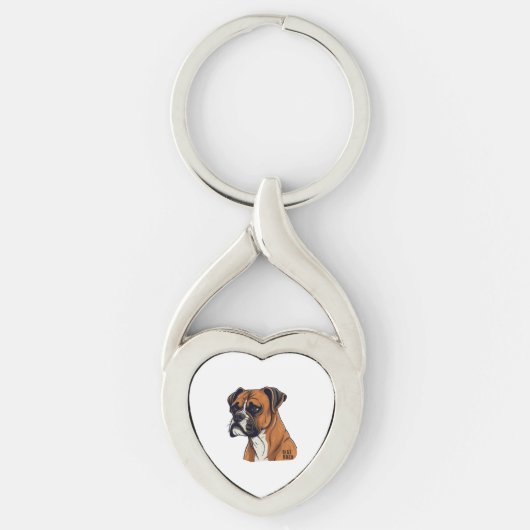 Porte-clés Boxer Bark Designs Punchy Graphic designs (Devant)