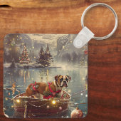Porte-clés Boxer Christmas Festive Voyage (Verso)