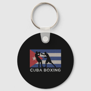 Porte-clés Boxer Cubain National Cuba Drapeau Gants de Boxe G