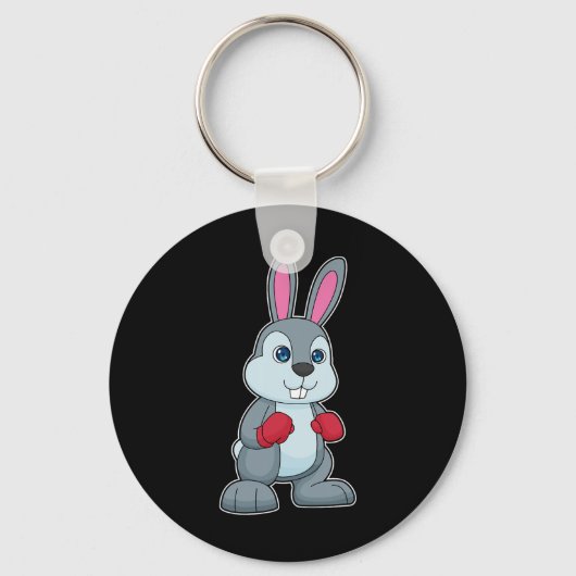Porte-clés Boxer de lapin Gants de boxe Boxe (Recto)