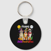 Porte-clés Boxer Dog Christmas Thanksgiving Happy Halloween (Recto)