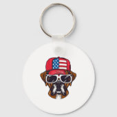 Porte-clés Boxer Dog USA (Recto)