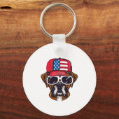 Porte-clés Boxer Dog USA (Recto)