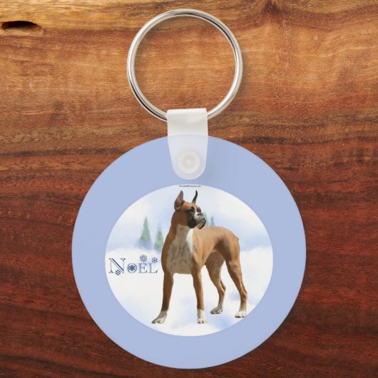 Porte-clés Boxer Noel (Verso)