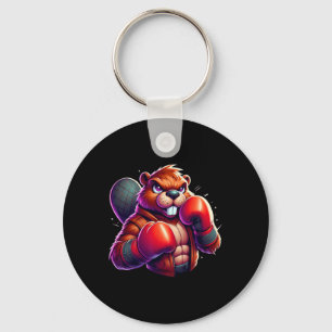 Porte-clés Boxeur Castor Boxeur Kickboxeur Combattant Mma Art