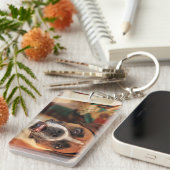 Porte-clés Boxeur cute (Devant droit)