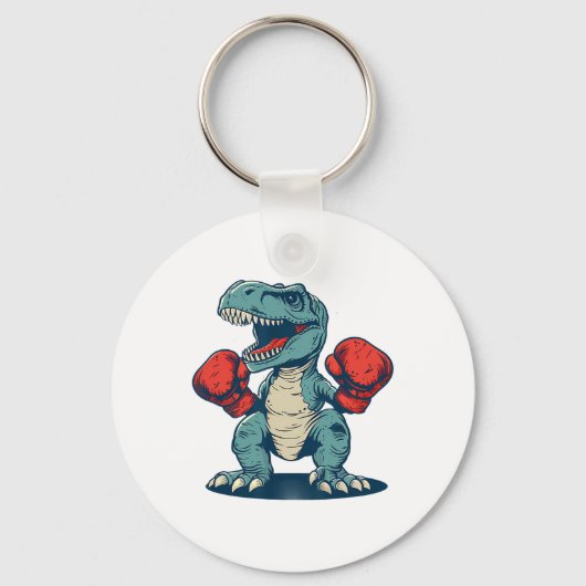 Porte-clés Boxeur dinosaure Boxe Dinosaure Kickboxing T-rex B (Recto)