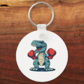 Porte-clés Boxeur dinosaure Boxe Dinosaure Kickboxing T-rex B (Recto)