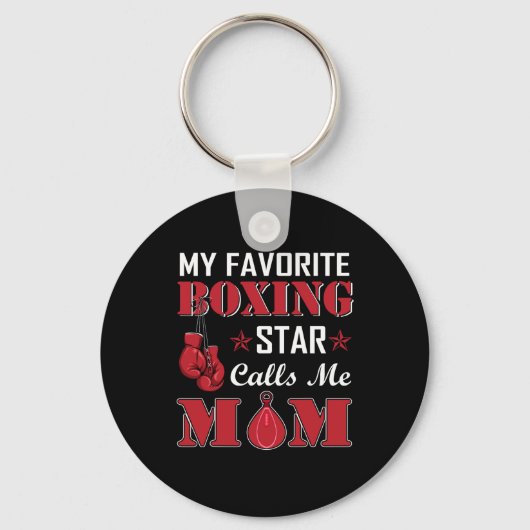 Porte-clés Boxeur Star de boxe préférée appelle idée cadeau m (Recto)
