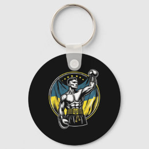 Porte-clés Boxeur ukrainien Combattant de boxe patriotique Dr