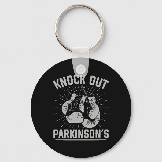 Porte-clés Boxing Kickboxing Fighter Knock Out Parkinsons  (Recto)