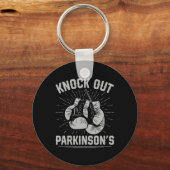 Porte-clés Boxing Kickboxing Fighter Knock Out Parkinsons  (Recto)