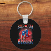 Porte-clés Boxing Puerto Rico Boricua Boxer Puerto Rican (Recto)
