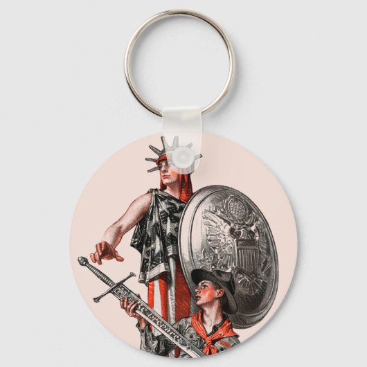 Porte-clés Boy Scout et Liberty (Recto)