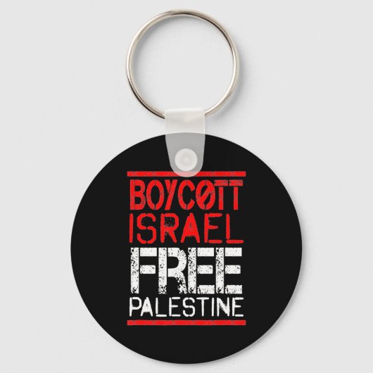 Porte-clés Boycott Israel Palestine Gaza War Awareness  (Recto)