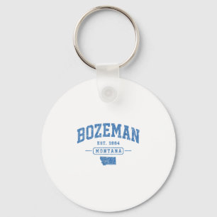 Porte-clés Bozeman vintage sports Montana rétro athlétique