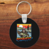 Porte-clés Bquatch ! Funny B Fishing Sasquatch Retro 80s Fish (Recto)