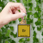 Porte-clés Br - Tonneau Roulade Élément Drôle Mème Tee Chimie (main)