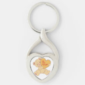 Porte-clés Bracelet Bangle couleur rose (Devant)