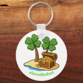 Porte-clés Bracelet de l'île tropicale de la Saint-Patrick (Verso)