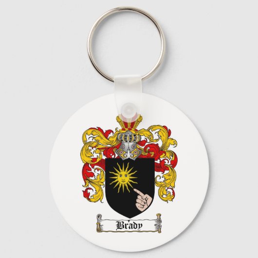 PORTE-CLÉS BRADY FAMILLE CREST - BRADY COAT OF ARMS (Recto)