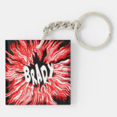 Porte-clés Brady Nom étoile en rouge (Dos)